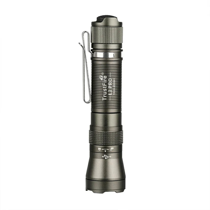 TrustFire L2 Pro 1100 Lumen Rechargeable Flashlight - Army Green