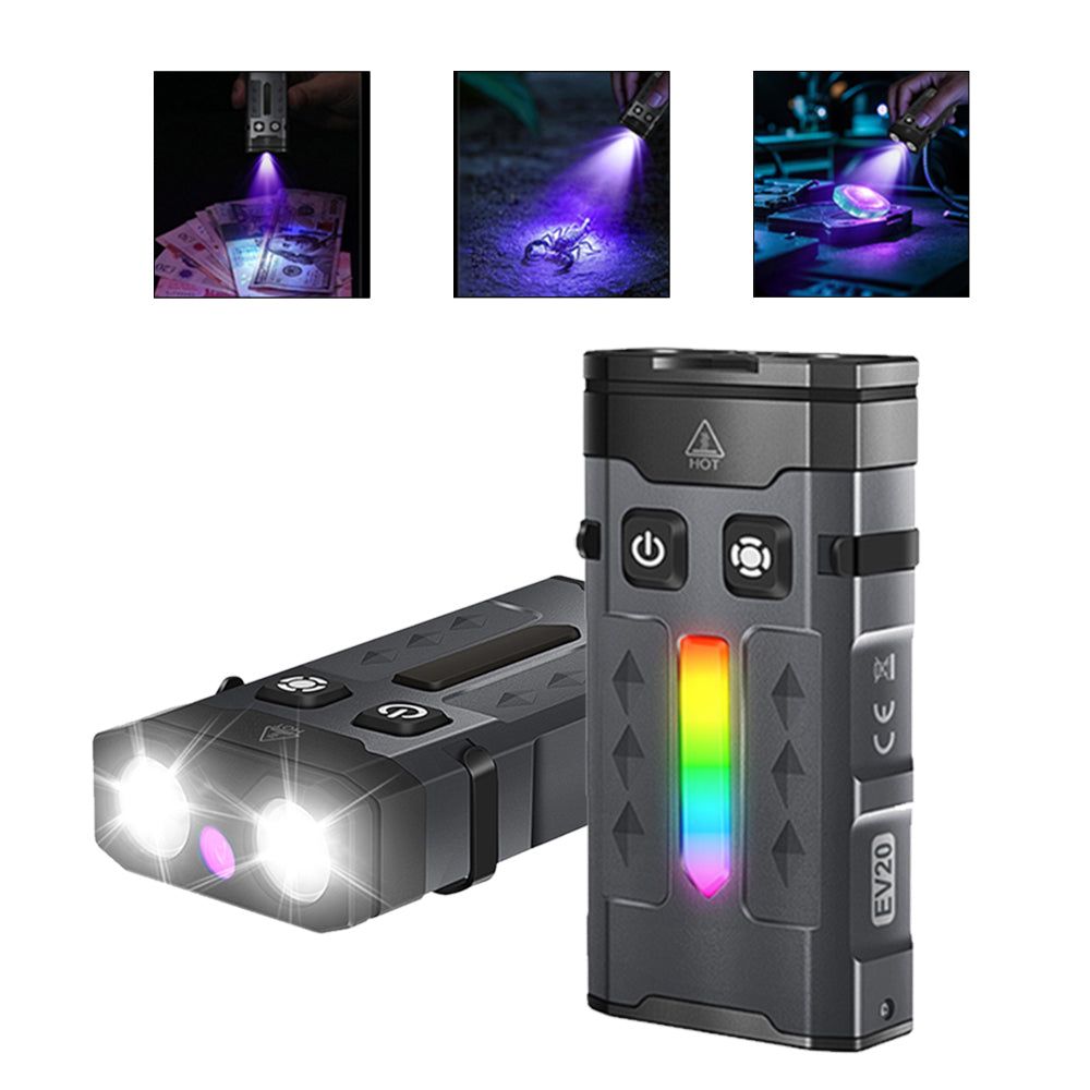 Bear Creek Beamworks EV20 UV Rechargeable Pocket Flashlight